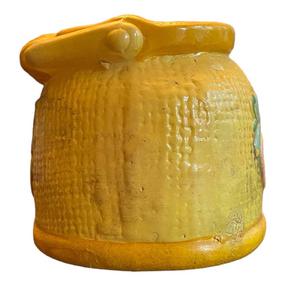 Vintage ARDCO Yellow Ceramic Teapot Planter Mid Century Japan Cottagecore - Picture 3 of 6
